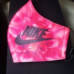 Pinkish red Nike mask
